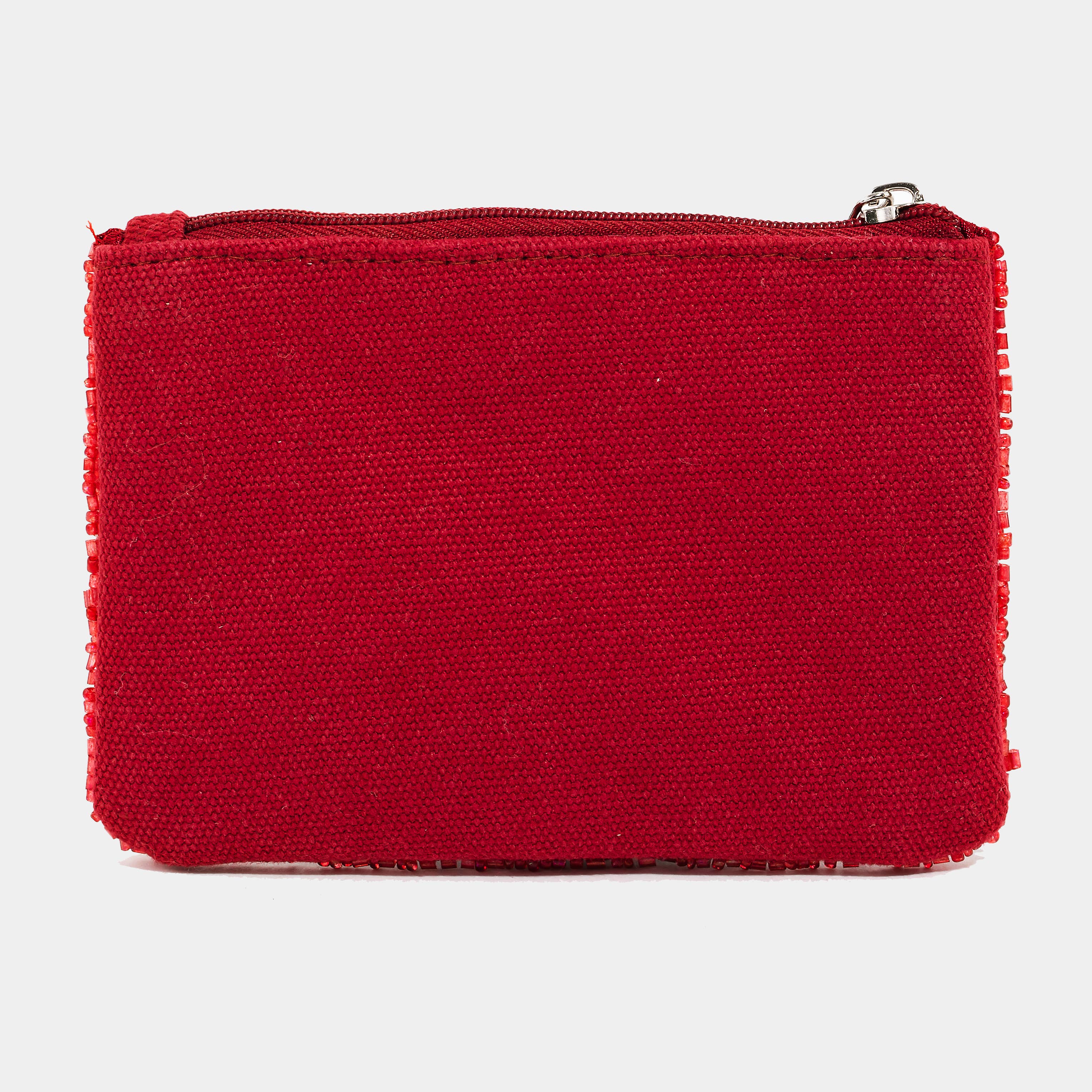 Wines Seed Beaded Coin Purse