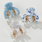 Jade Coastal Octopus Metal Claw Clip - Small