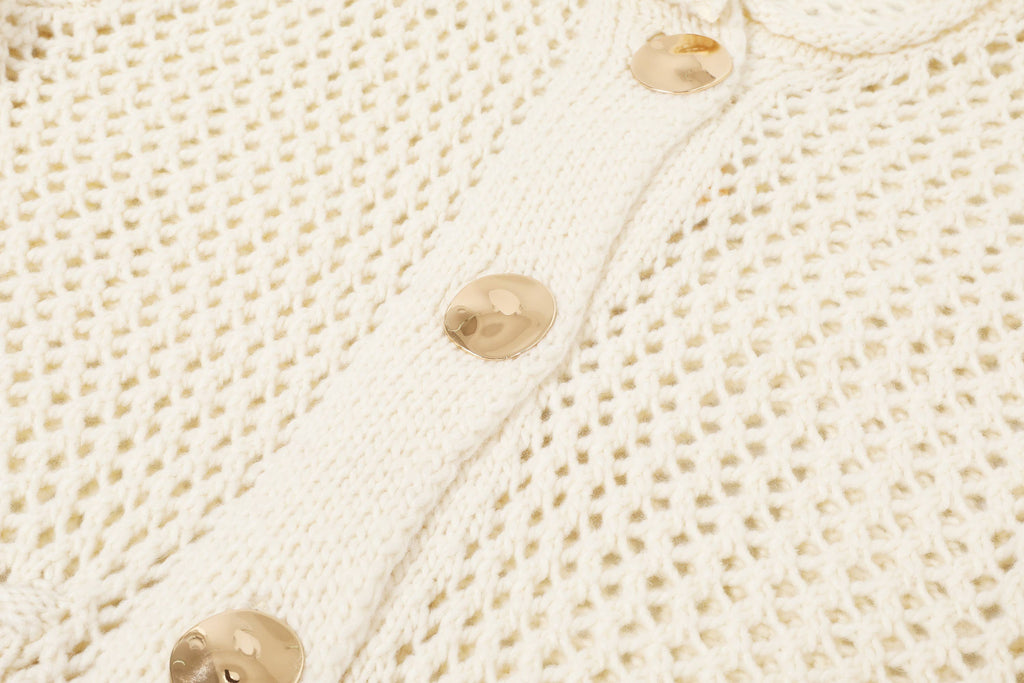 Rosie Crochet Knit Cardigan