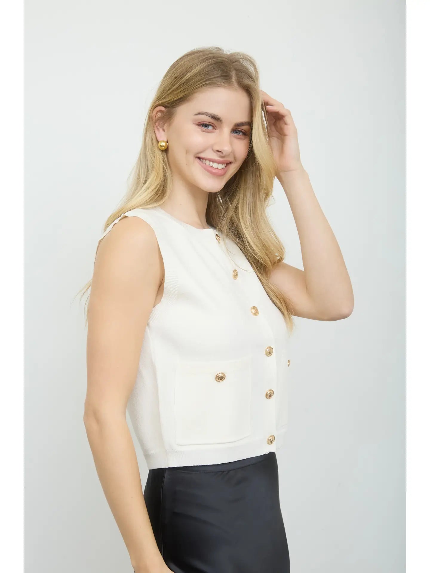 Cannes Knit Cardigan Vest