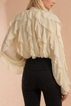 Sheer Ruffled Top