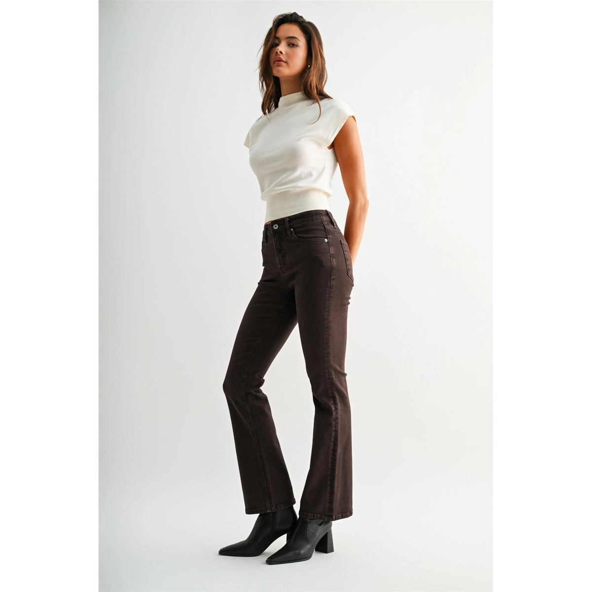 Mica High Rise Bootcut - Clinker