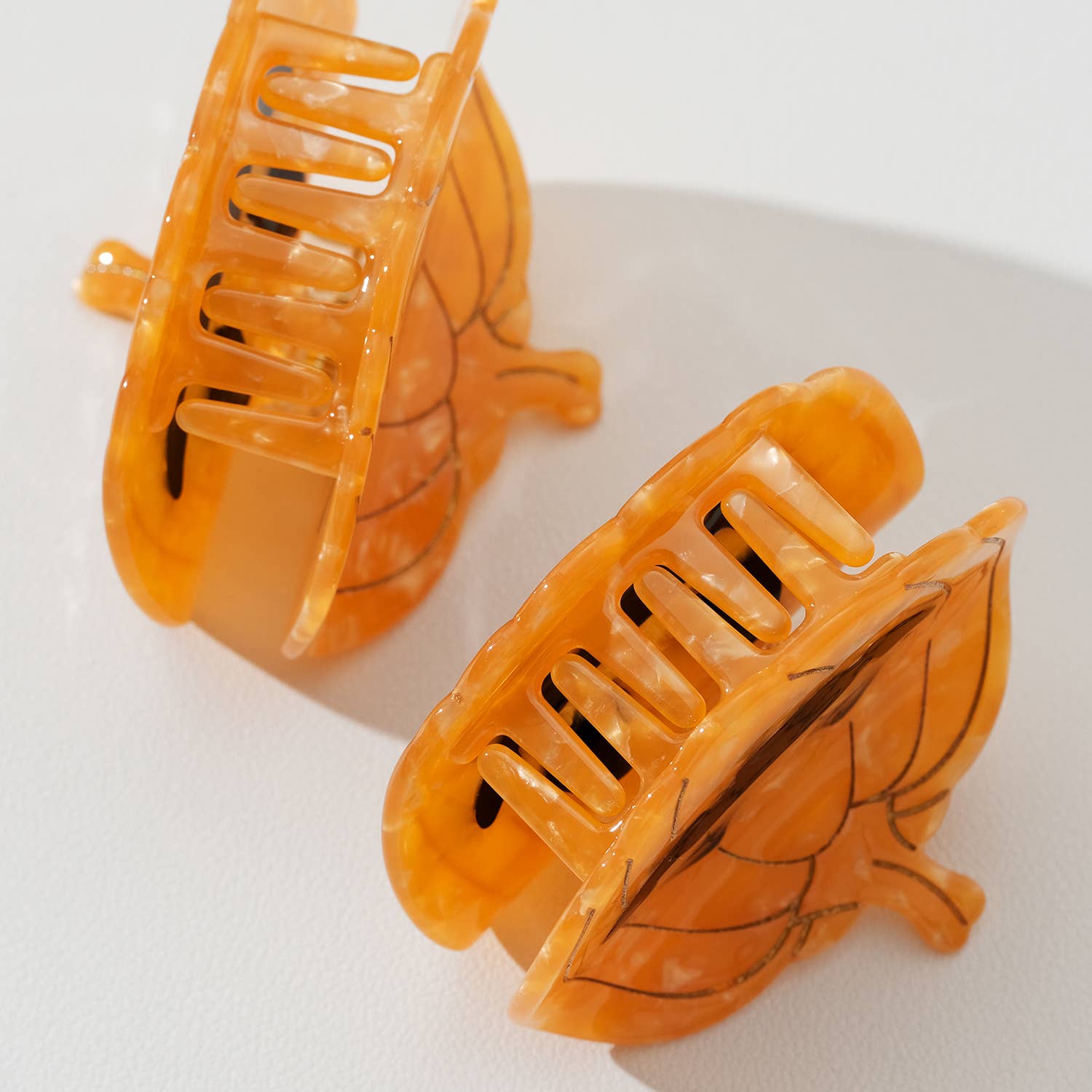 Jack O Lantern Pumpkin Claw Clip - Large