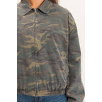 Camouflage Zip-Up Jacket