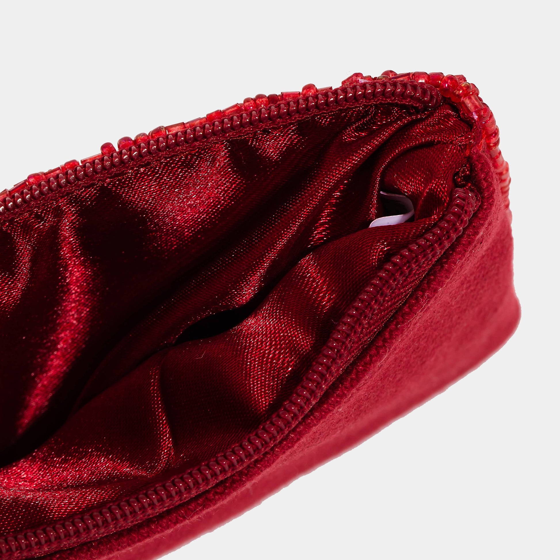 Wines Seed Beaded Coin Purse