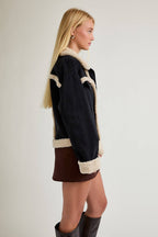 90's Fur Denim Jacket