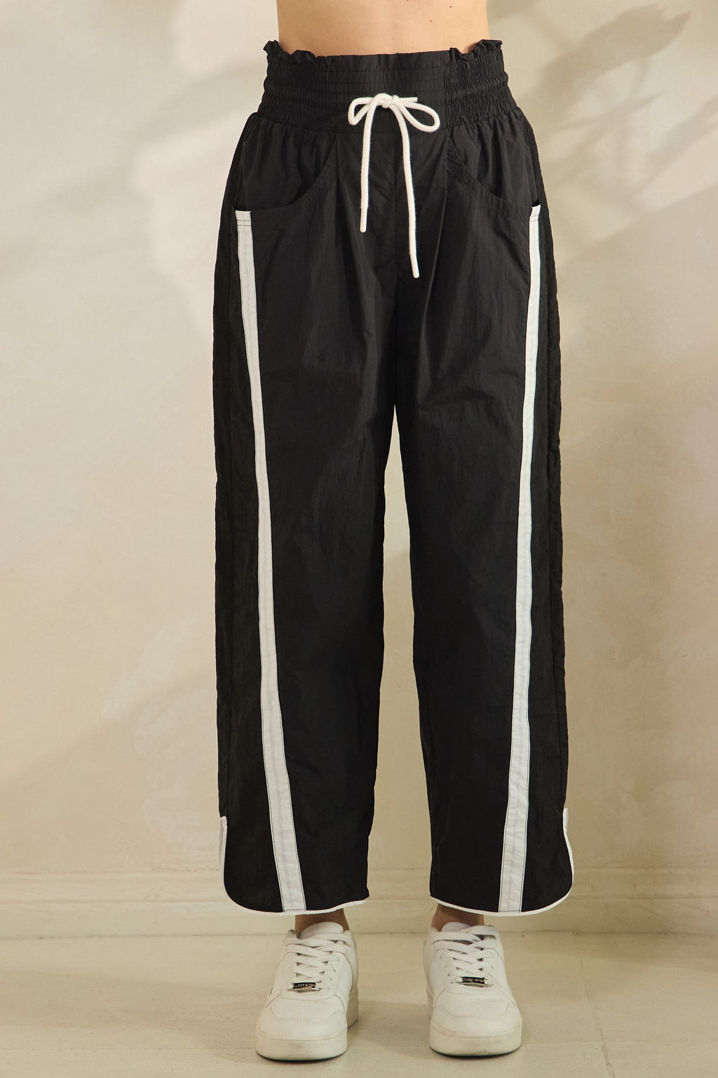 Viral Track Pants With Stripe Details