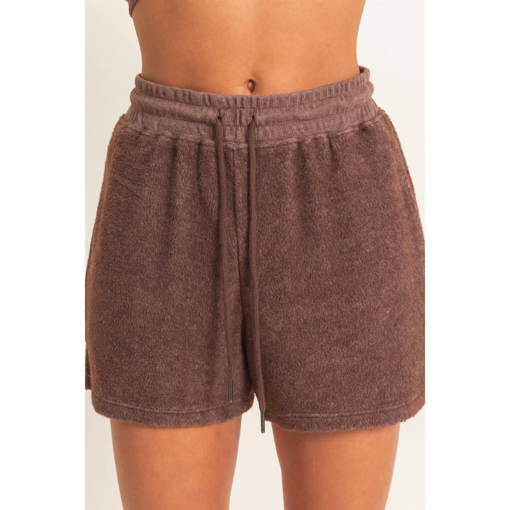 Contrast Sweatshirt & Shorts Set