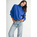 Soft Brushed Mock Neck Sweater