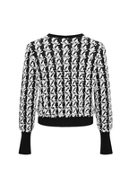 Carrie Houndstooth Knit Cardigan