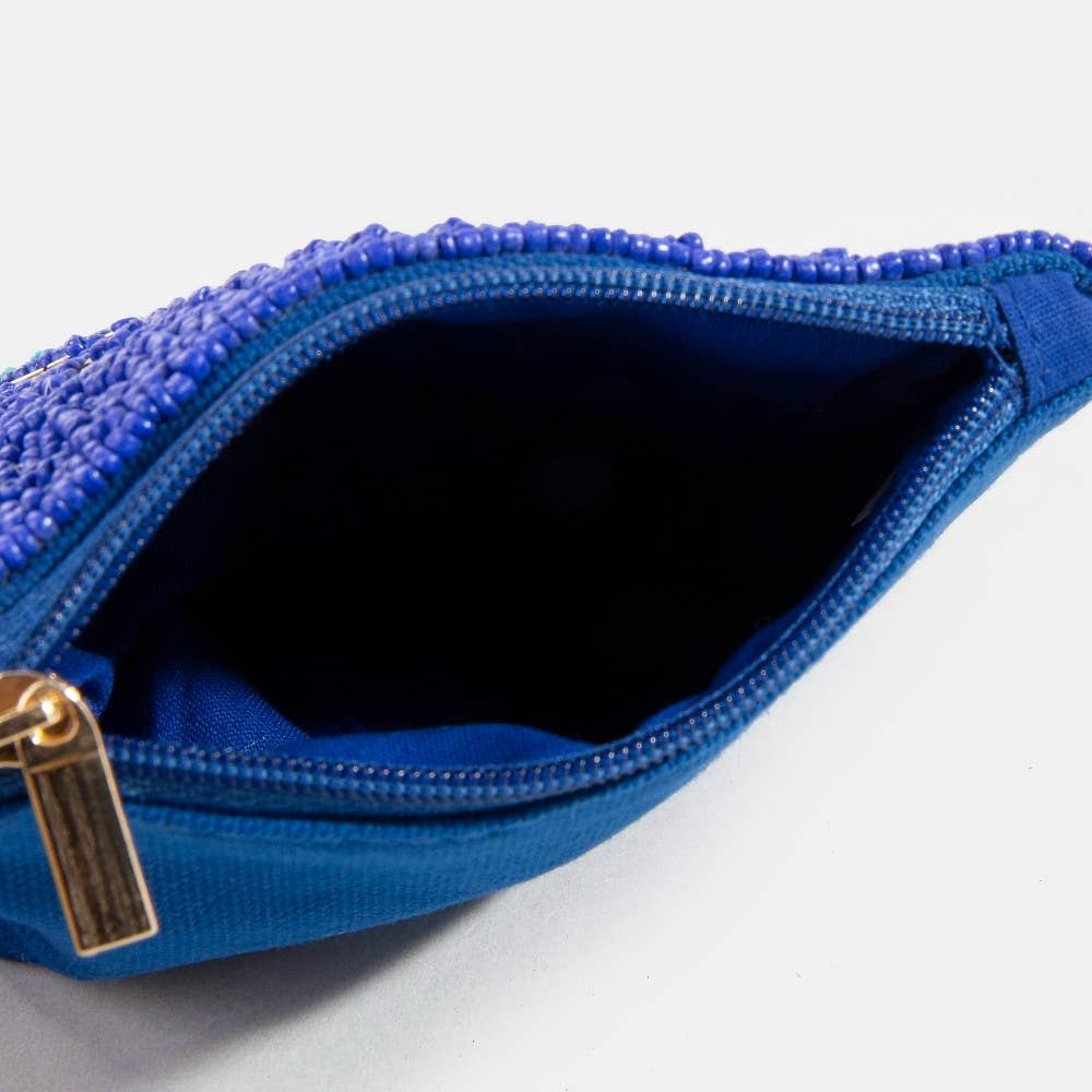 Seed Beaded Evil Eye Coin Purse