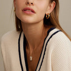 Initial Shell Charm Short Necklace