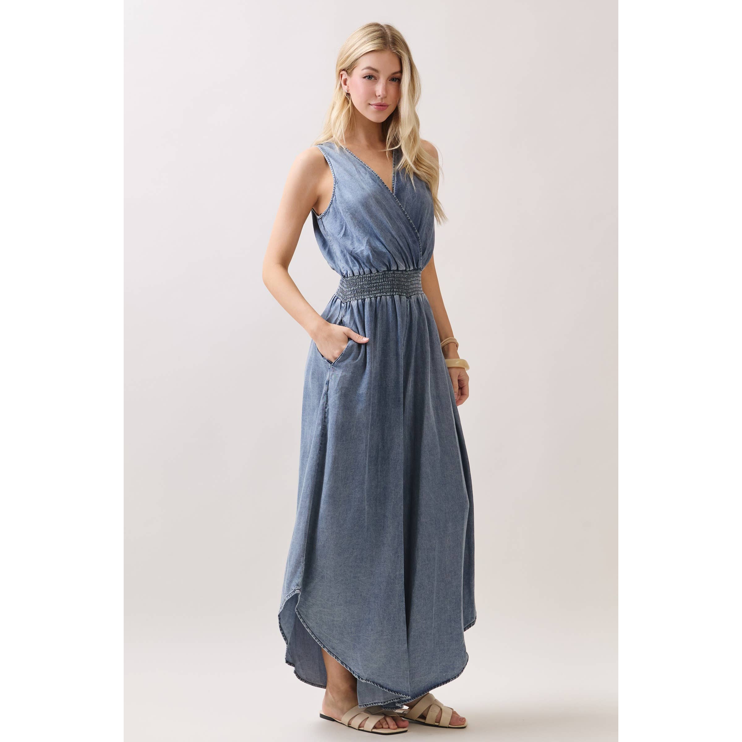 WASHED TENCEL JUMPSUIT