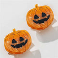Jack O Lantern Pumpkin Claw Clip - Large