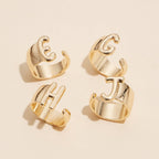 Initial Gold Plated Rings
