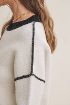 White & Black Sweater
