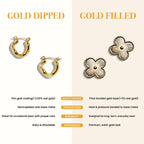Gold Filled Oval CZ Solitaire Necklace