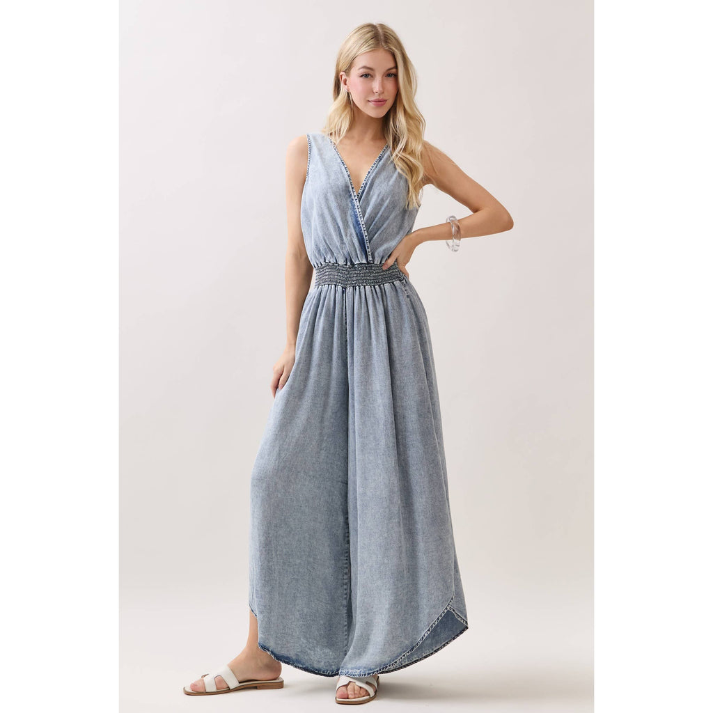 WASHED TENCEL JUMPSUIT