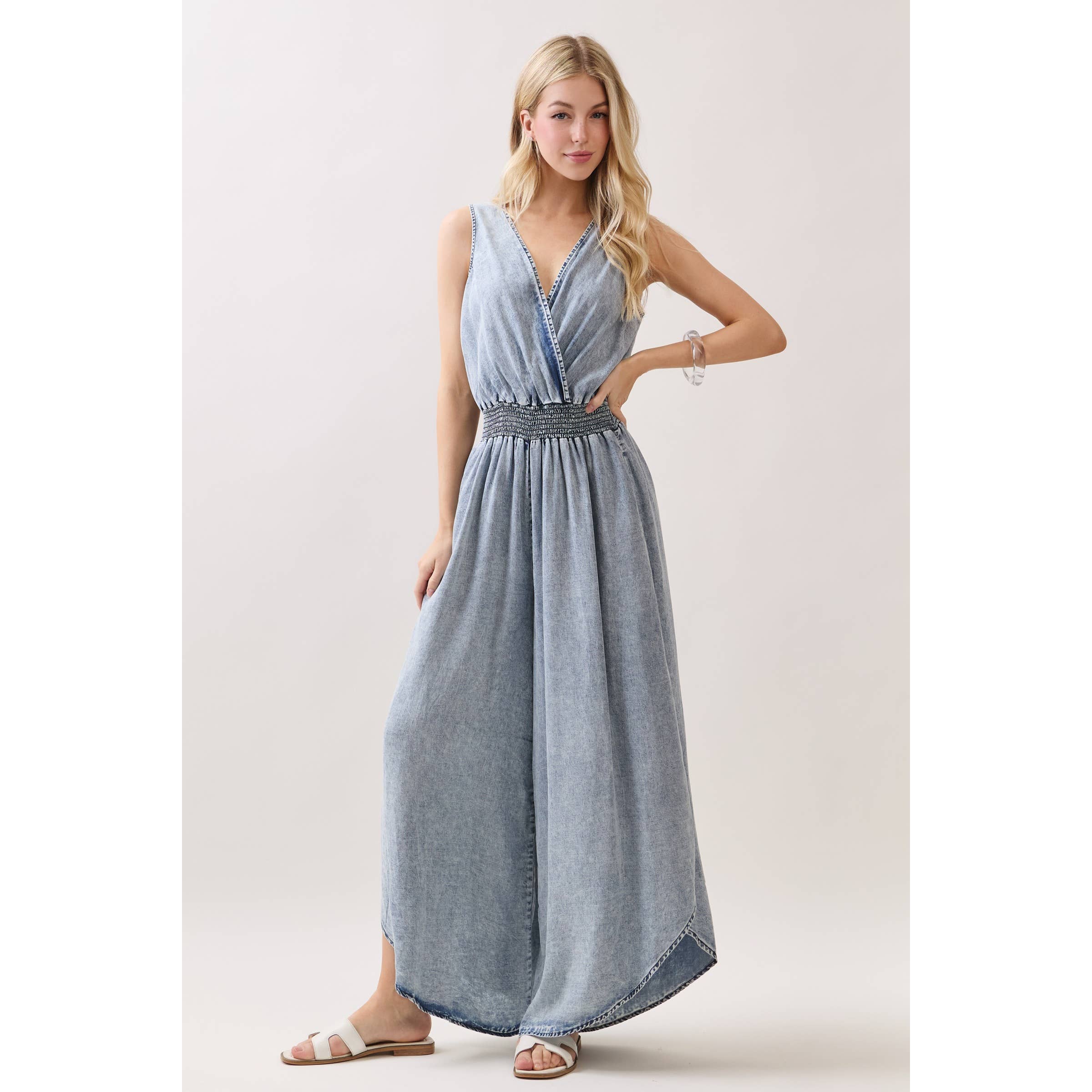 WASHED TENCEL JUMPSUIT
