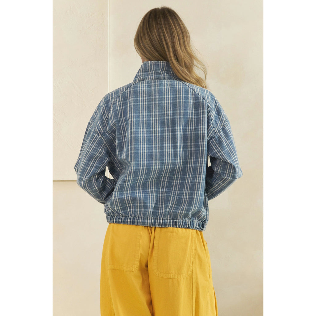 Plaid Quarter Zip